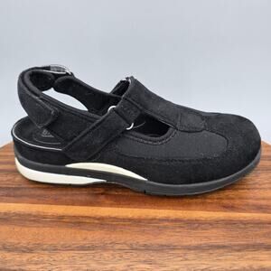 Drew Shoes Women's 6.5 M Black Orthopedic Comfort Slingback Adjustable Sandals